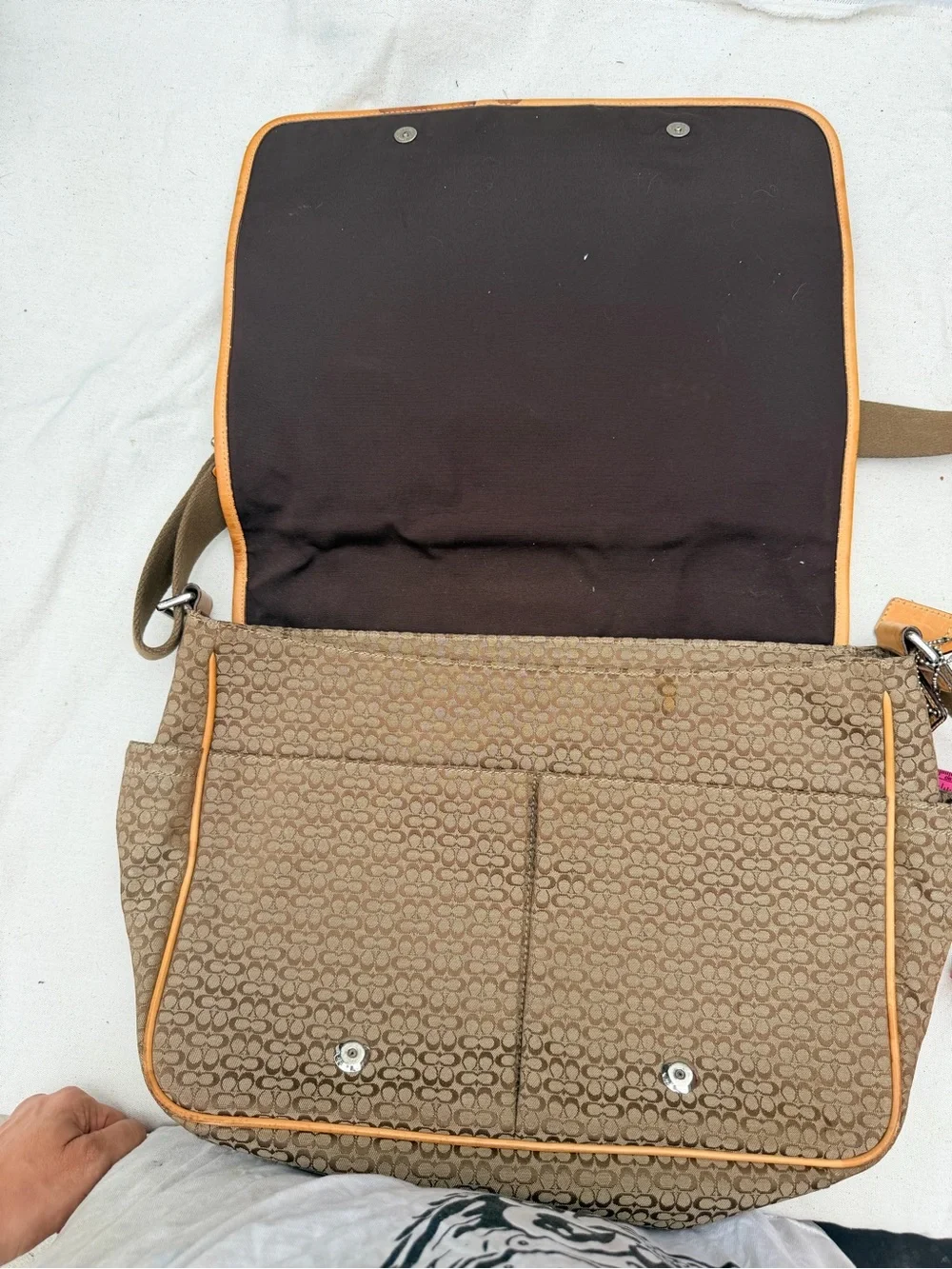 Vintage Coach Hudson signature messenger bag